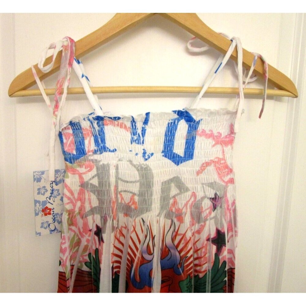 OCEAN BREEZE Women/Girl/Teen Summer Dress - Stretchy/Knee Length Size Large NWT - Picture 11 of 15